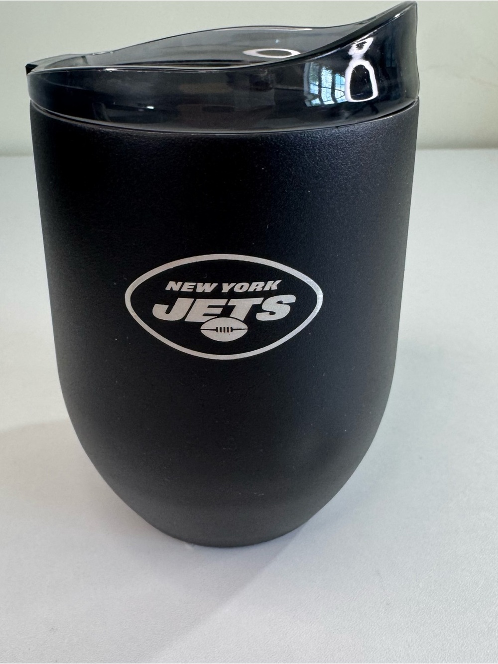 New York Jets NFL 16oz Black Curved Ultra Tumbler Stainless Steel Travel Mug